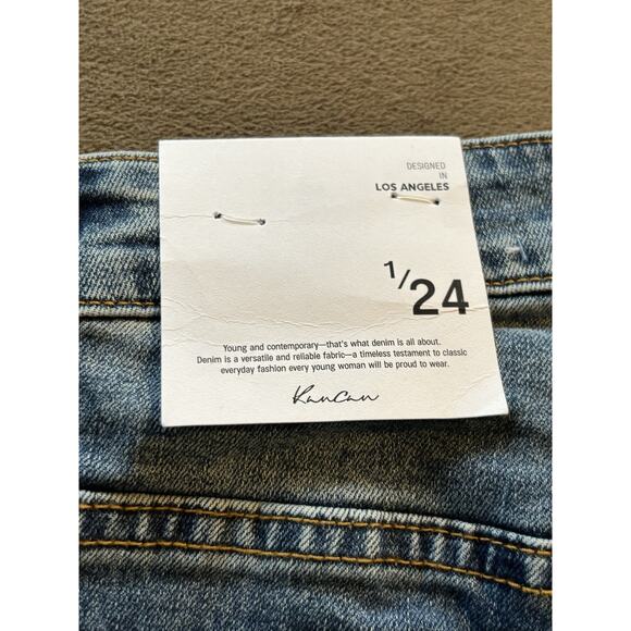 KanCan Distressed Denim Blue Jeans Size 1/24 New With Tags - Picture 3 of 12